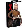 Latexový crop top s dlouhými rukávy LATE X (Velikost S)