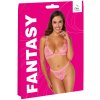 Set růžového krajkového spodního prádla Fantasy (Velikost S/M)