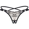Tanga s otvorem v rozkroku Obsessive Vila Blanes (Velikost XS/S)