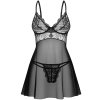 Babydoll a tanga Obsessive Perisia (Velikost XS/S)