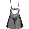 Babydoll a tanga Obsessive Perisia (Velikost XS/S)