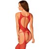 Síťovaný catsuit s otvorem v rozkroku Obsessive (Velikost S/M/L)