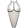 Dámské body s otvorem v rozkroku Passion Chika (Velikost S/M)