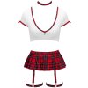 Kostým Cottelli Školačka – crop top (Velikost S)