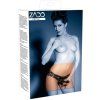 Kožené kalhotky se třemi latexovými dildy ZADO (Velikost S/M)
