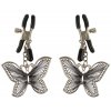 Skřipce na bradavky s motýlky Fetish Fantasy Butterfly Nipple Clamps