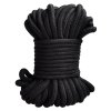 Bavlněné lano na bondage, 20 m  (černé)
