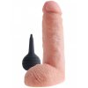 Stříkající realistické dildo s varlaty Pipedream King Cock 8"  18 cm