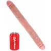 Oboustranné realistické dildo Pipedream King Cock Thick Double 16"  42,5 cm