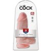 Realistické dildo s varlaty Pipedream King Cock 9" Chubby  25 cm