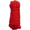 Bavlněné lano na bondage, 20 m  (červené)