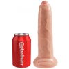 Realistické dildo se stahovací předkožkou King Cock 9" Uncut  22,5 cm